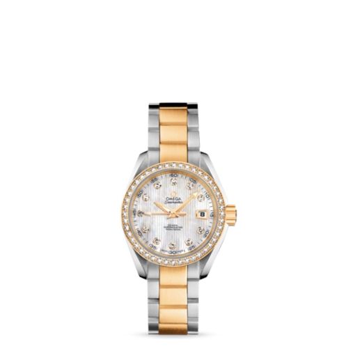 Omega Seamaster Aqua Terra 150M Co-Axial 30 Stainless Steel / Yellow Gold / Diamond / MOP / Bracelet